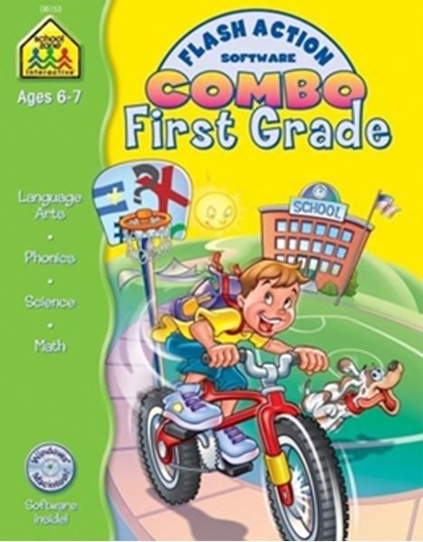 Picture of FIRST GRADE FLASH ACTION SOFTWARE & WORKBOOK COMBO