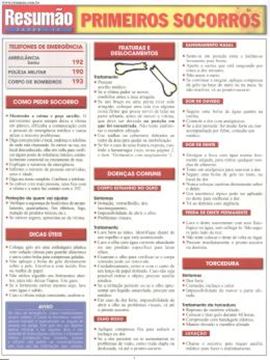 Imagem de RESUMAO - PRIMEIROS SOCORROS