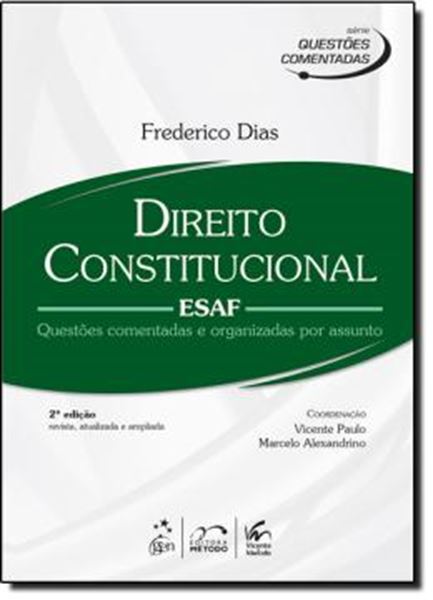 Picture of SERIE QUESTOES COMENTADAS - DIREITO CONSTITUCIONAL - ESAF - 2ª EDICAO