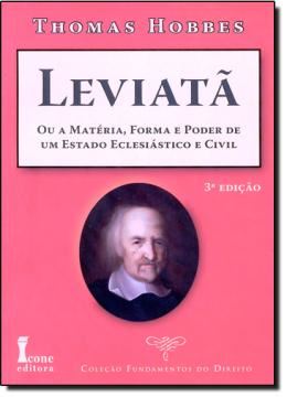 Imagem de LEVIATA - OU MATERIA, FORMA E PODER DE UMA REPUBLICA ECLESIASTICA E CIVIL - 3ª ED