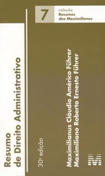 Imagem de RESUMO DE DIREITO ADMINISTRATIVO - VOL. 7 - 30ª ED.