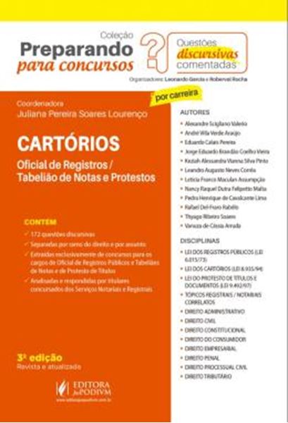 Picture of CARTORIOS - OFICIAL DE REGISTROS / TABELIAO DE NOTAS E PROTESTOS - 3ª ED
