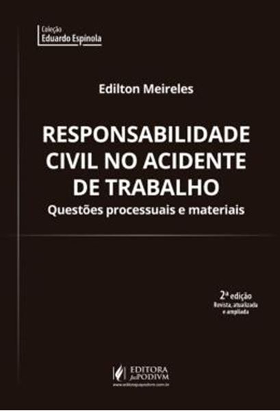 Picture of RESPONSABILIDADE CIVIL NO ACIDENTE DE TRABALHO - QUESTOES PROCESSUAIS E MATERIAIS