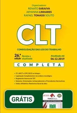 Imagem de CLT - CONSOLIDACAO DAS LEIS DO TRABALHO