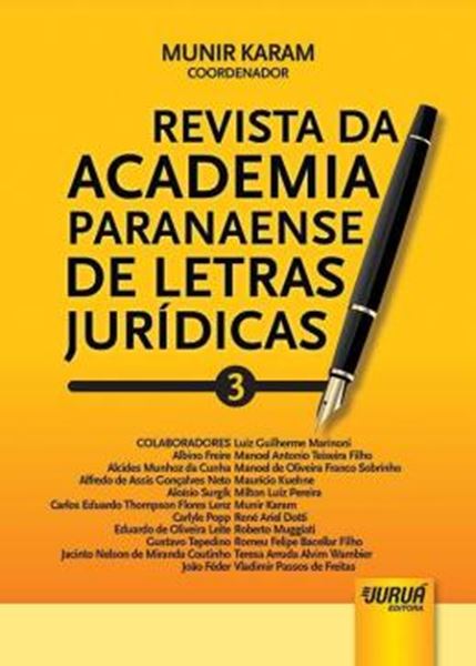 Picture of REVISTA DA ACADEMIA PARANAENSE DE LETRAS JURIDICAS - N? 3