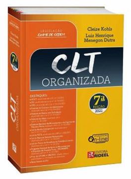 Imagem de CLT ORGANIZADA - LEGISLACAO EXAME DE ORDEM - 7ª ED