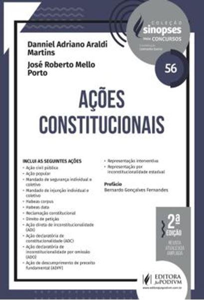 Picture of SINOPSES PARA CONCURSOS - ACOES CONSTITUCIONAIS - VOLUME 56