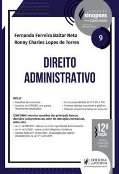 Imagem de SINOPSES PARA CONCURSOS - DIREITO ADMINISTRATIVO - 12ª ED