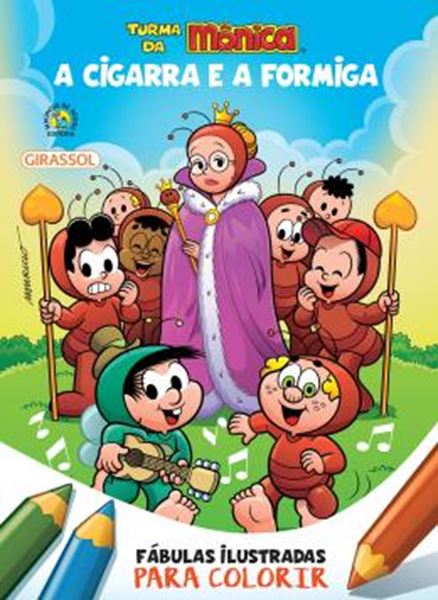Picture of TURMA DA MONICA - FABULAS ILUSTRADAS PARA COLORIR - A CIGARRA E A FORMIGA