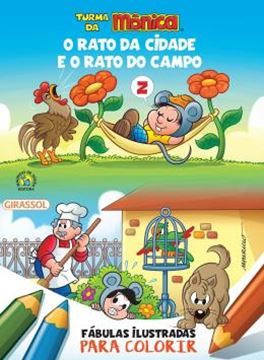 Imagem de TURMA DA MONICA - FABULAS ILUSTRADAS PARA COLORIR - O RATO DA CIDADE E O RATO DO CAMPO