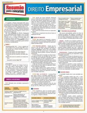 Imagem de RESUMAO PARA CONCURSOS - DIREITO EMPRESARIAL