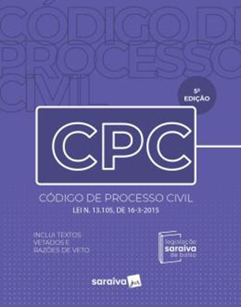 Picture of CODIGO DE PROCESSO CIVIL MINI - LEGISLAÇÃO SARAIVA DE BOLSO - 5ª EDICAO 2023