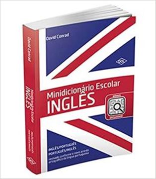Imagem de MINIDICiIONARIO ESCOLAR INGLES - NV - QRCODE - REVISADO CONFORME O NOVO ACORDO ORTOGRAFICO DA LINGUA PORTUGUESA