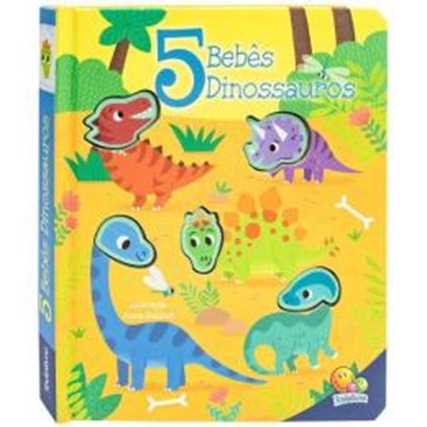 Picture of AMIGUINHOS DE SILICONE - TOQUE E SINTA - 5 BEBES DINOSSAUROS