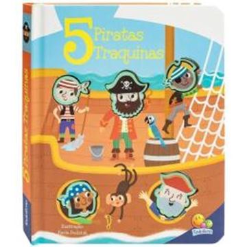 Imagem de AMIGUINHOS DE SILICONE - TOQUE E SINTA - 5 PIRATAS TRAQUINAS