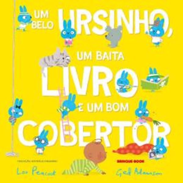Picture of UM BELO URSINHO, UM BAITA LIVRO E UM BOM COBERTOR