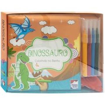 Imagem de COLORINDO NO BANHO - DINOSSAURO