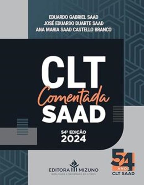 Picture of CLT COMENTADA SAAD 54ª ED