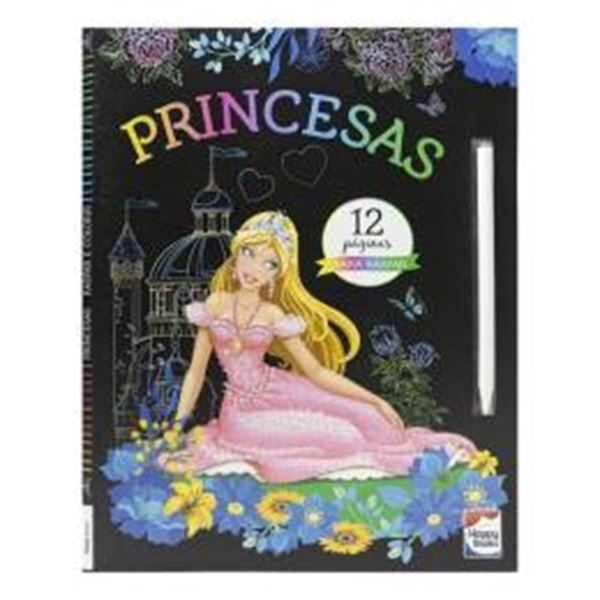 Picture of COLECAO RASPAR E COLORIR - PRINCESAS - 12 PAGINAS PARA RASPAR