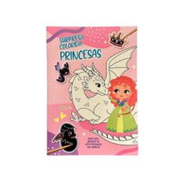 Picture of SURPRESA COLORIDA - PRINCESAS - RASPE PARA DESCOBRIR AS CORES ESCONDIDAS NOS ADESIVOS!