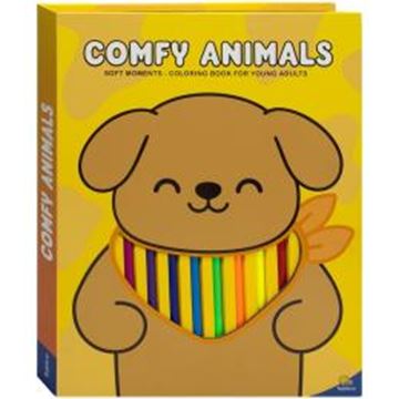 Imagem de SOFT MOMENTS - COLORING BOOK FOR YOUNG ADULTS - COMFY ANIMALS