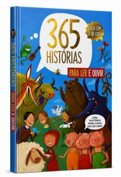 Picture of 365 HISTORIAS PARA LER E OUVIR - CAPA DURA - VOLUME 1 - 365 HISTORIAS PARA LER E OUVIR - CAPA DURA COM QR CODE